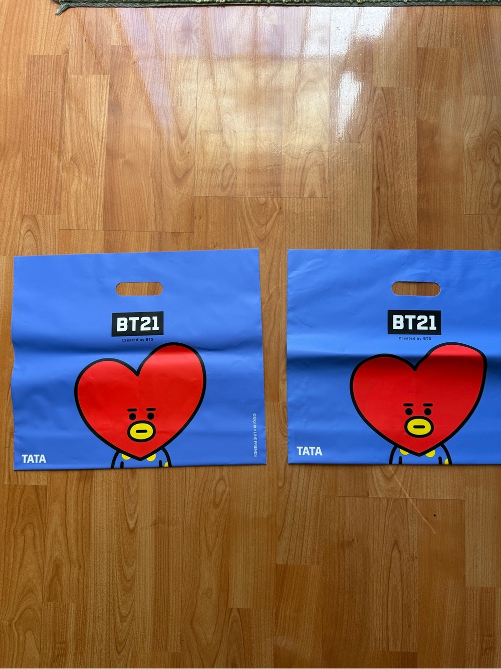 BT21 TATA & Van Character Shopping Bags (Set of 2)